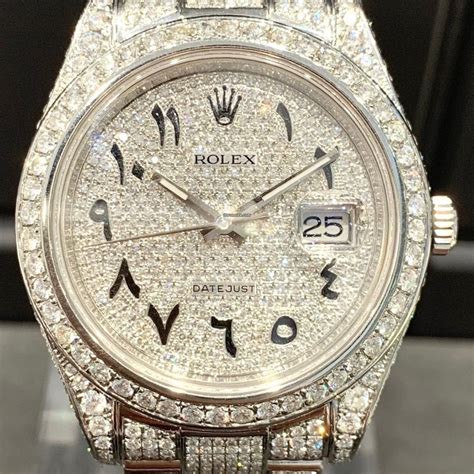 rolex iced out arabic replica|rolex iced out arabic.